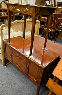 Lot 1115 - A mahogany sideboard together with a leather inset ladies writing desk