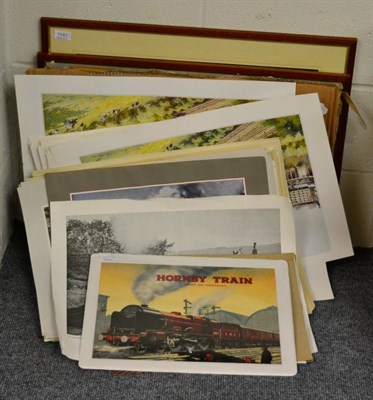 Lot 1140 - Railway Related Prints including Ais Gill Viaduct 1966 by G S Cooper (signed, numbered 133/500...