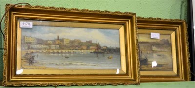 Lot 1179 - John Lascelles Williamson ";Morning Broadstairs Bay";, singed and inscribed verso, oil on...