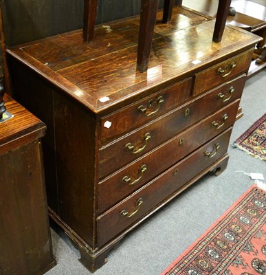 Lot 1226 - Georgian oak chest of drawers