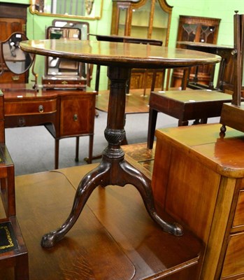 Lot 1230 - Georgian mahogany tripod table