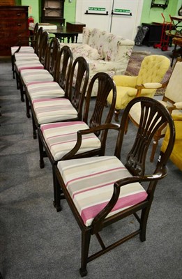 Lot 1277 - A set of eight dining chairs