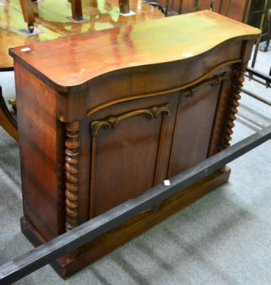 Lot 1310 - A Victorian mahogany double door cupboard