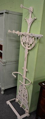 Lot 1317 - A cast iron hall stand