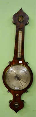 Lot 1322 - A 19th century mahogany wheel barometer