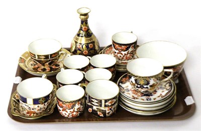 Lot 4 - An assorted group of Royal Crown Derby tea and coffee wares, late 19th century and 20th century and