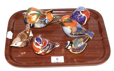 Lot 6 - Six Royal Crown Derby paperweights