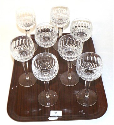 Lot 11 - Eight Waterford wine glasses