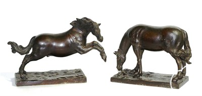 Lot 37 - A pair of 19th century bronze models of horses