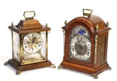 Lot 48 - A chiming mantel clock and another chiming mantel clock