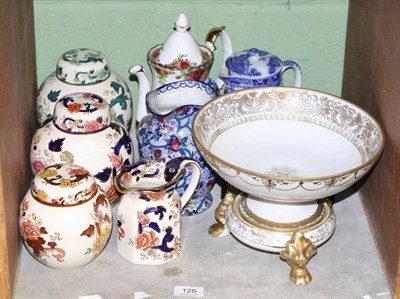 Lot 125 - A small group of ceramics including Masons, Mailing, Noritake, Royal Albert, etc