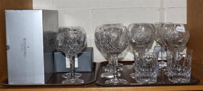 Lot 136 - Six pairs of Waterford Millennium collection toasting goblets, two Millennium collection lead...