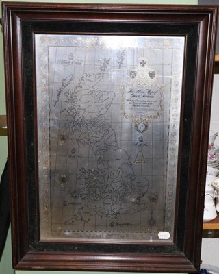 Lot 146 - A limited edition ";The Silver map of Great Britain";, reverse with attached certificate of...