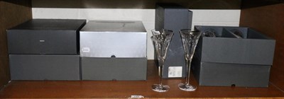 Lot 149 - Six pairs of Waterford Millennium collection champagne glasses, all boxed (a.f.)