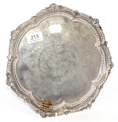 Lot 213 - A silver salver, Sheffield