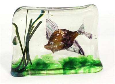 Lot 277 - A Mdina glass aquarium (a.f.)