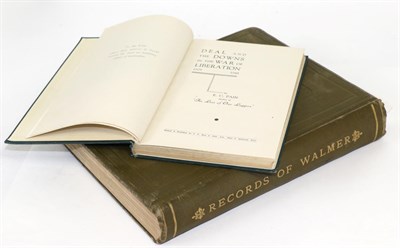 Lot 281 - Charles Elvin, Records of Walmer, 1890, original cloth; Pain (E.C.), Deal and the Downs in the...