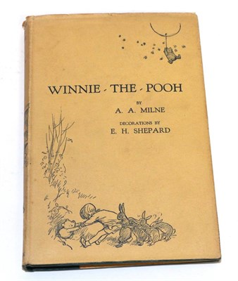 Lot 291 - A.A. Milne, Winnie-the-Pooh, 1927, dust wrapper