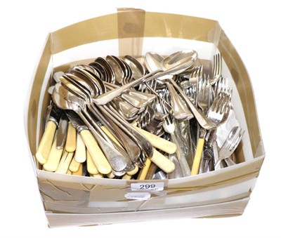 Lot 299 - A large quantity of plated flatware