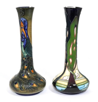 Lot 339 - A modern Moorcroft pottery vase by Emma Bossons, New Dawn, with painted and impressed marks, 20.5cm