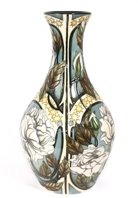 Lot 344 - A modern Moorcroft pottery vase for James Macintyre & Co, Leeds, Stars Over Yorkshire pattern, with