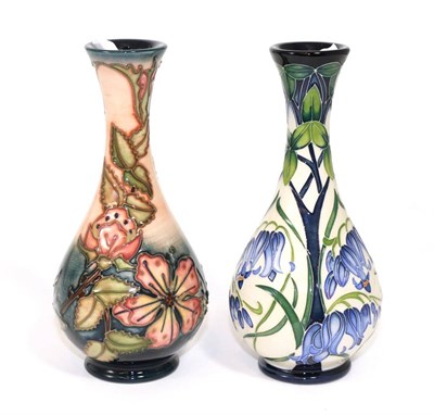 Lot 345 - A modern Moorcroft pottery vase, Otley Bluebells pattern for James Macintyre & Co, with painted and