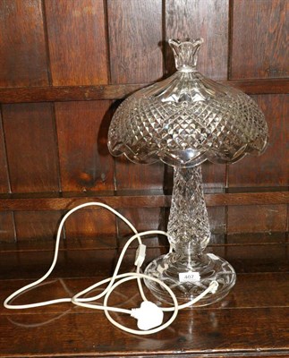 Lot 407 - Waterford crystal lamp