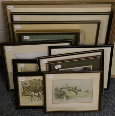 Lot 452 - A collection of colour hunting prints including Peter Biegel and Michael Lyne images, eleven framed