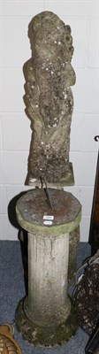 Lot 508 - A sundial and a garden statue