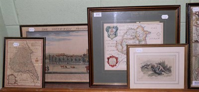 Lot 532 - Two maps and two engravings