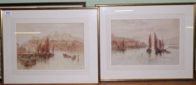 Lot 534 - Frank Rousse - A pair of marine watercolours