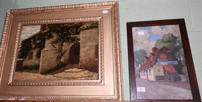 Lot 551 - W Edward Wigfall 'Fifth Benfleet cross road' oil, together with John E Jackson a 'Somersetshire...