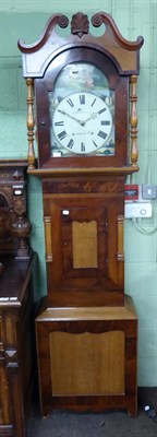 Lot 577 - A mahogany thirty hour longcase clock, Darlington