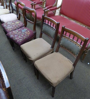 Lot 635 - Two pairs of dining chairs