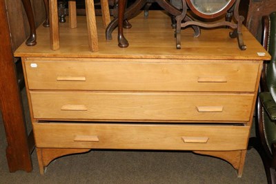 Lot 672 - A Sycamore chest