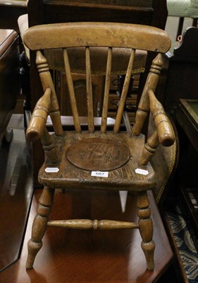 Lot 687 - Child's rocking chair and another (2)