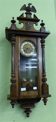 Lot 715 - A Vienna type striking wall clock