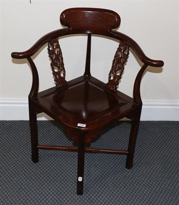 Lot 745 - A modern Chinese corner chair