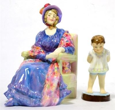 Lot 107 - Doulton figure Marion HN1583 and a Worcester figure Tommy