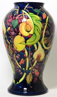 Lot 162 - A large Moorcroft pottery 'Master' vase in the Queen's Choice pattern, with impressed and...