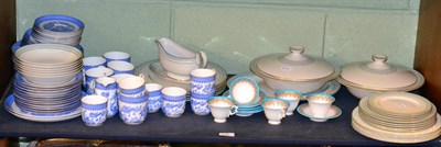 Lot 238 - A collection of Royal Worcester wares including Willow pattern tea and coffee sets, Berkshire...