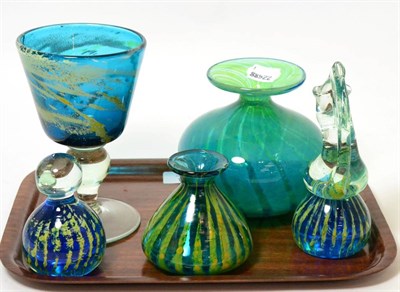 Lot 344 - A group of Medina glass including a goblet dated 1977