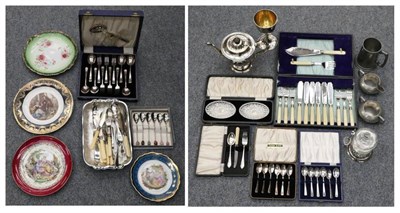 Lot 1060 - Six silver rattail spoons and six similar forks, a set of R F Mosley &amp; Co (Robert Fead...