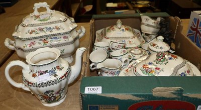 Lot 1067 - A quantity of Spode and Copeland Spode coffee and dinner wares including a tureen, and a pair...