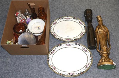 Lot 1076 - Assorted items to include silver plate, pewter, ceramics, glass and decorative items