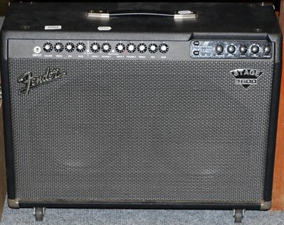 Lot 1094 - Fender stage 1600 amplifier with twin Celestion speakers, no. ICT05G 0407