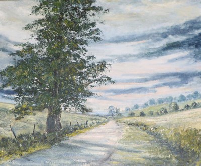 Lot 1098 - Steve Hartley, Sir John's Lane, Sherburn-in-Elmet, oil on canvas