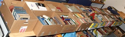 Lot 1146 - Twenty-three boxes of books including botanical, cookery, ornithological, equestrian,...