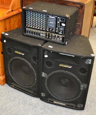 Lot 1194 - Carlsbro Marlin 10400 PA system with six mono and two stereo channel inputs; together with a...