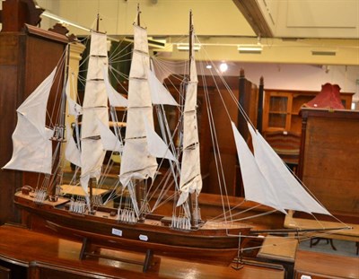 Lot 1212 - A model galleon